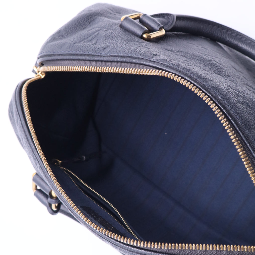 Speedy Bandouliere Bag Monogram Empreinte Leather 25 Twins