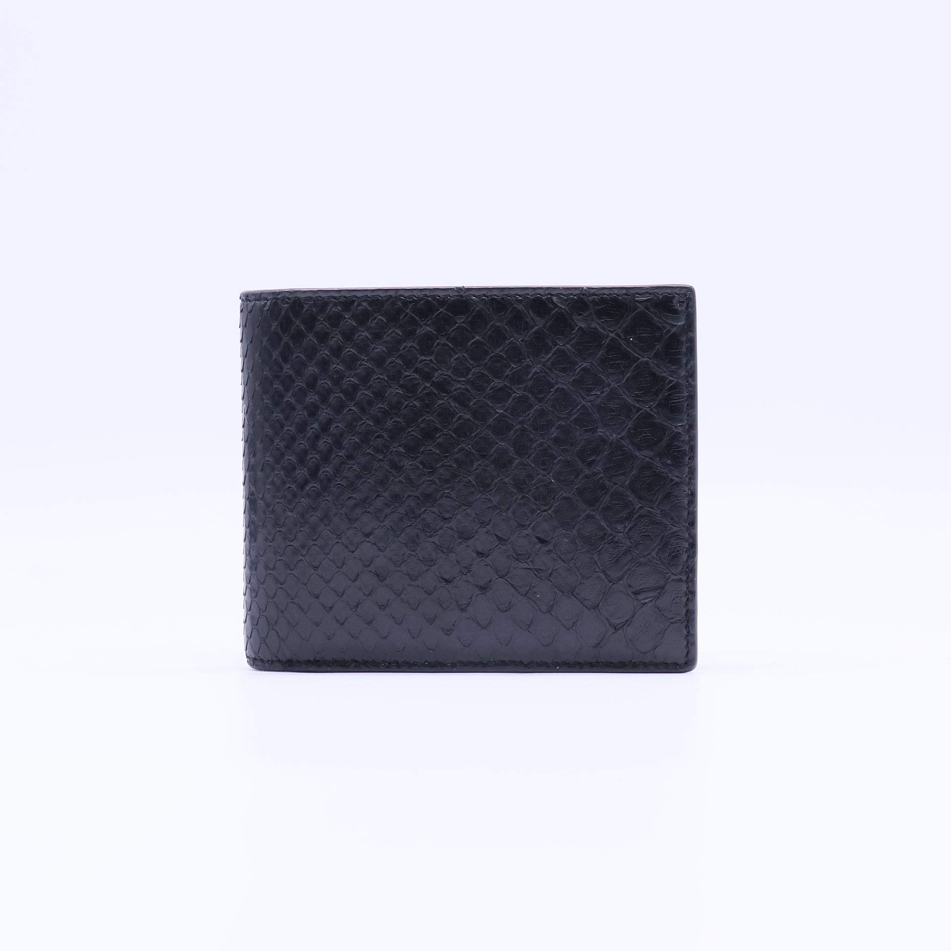 Saint Laurent Exotic Python Skin Compact Bi-Fold Wallet W21818