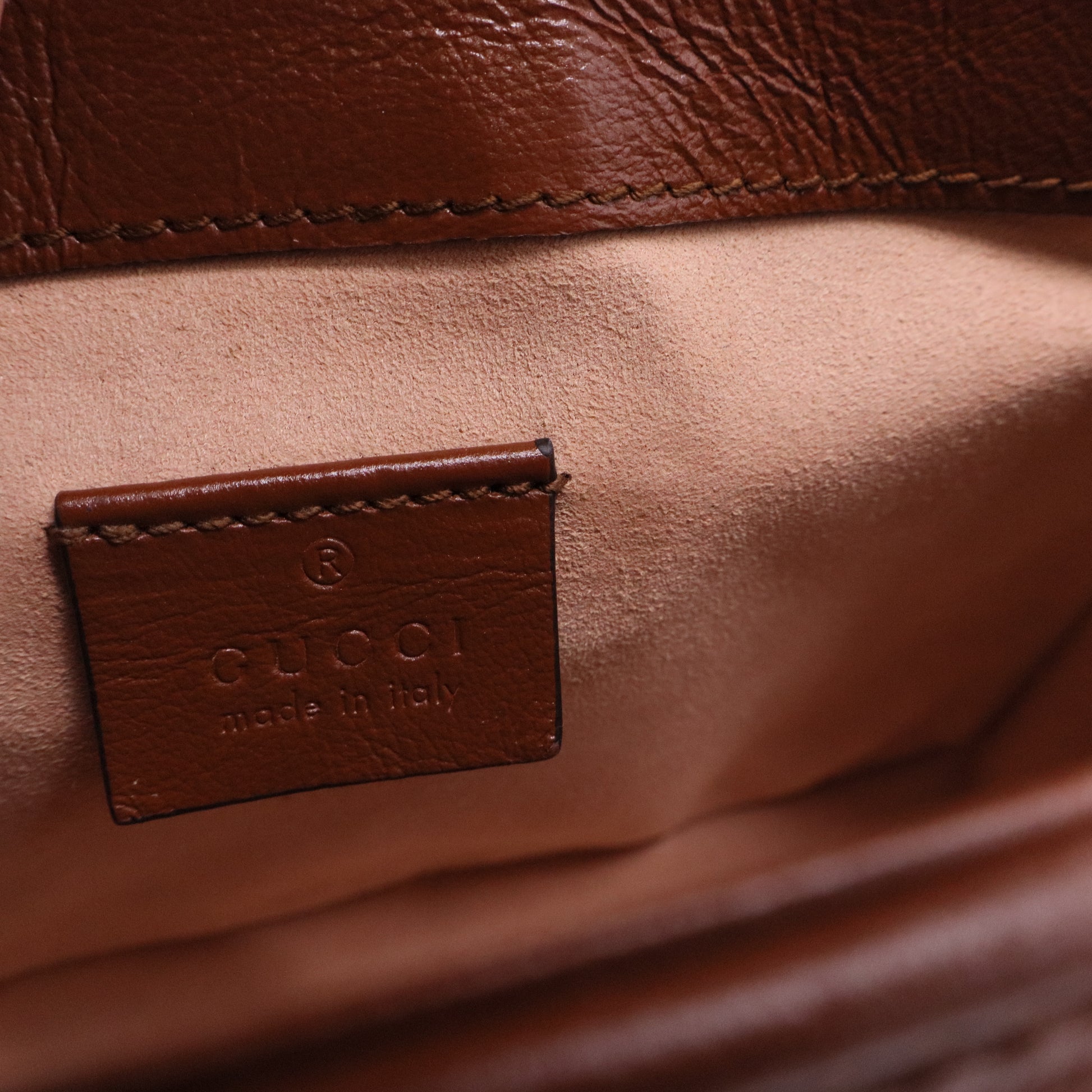 Brown Matelasse Leather Mini GG Marmont Top Handle Bag Twins