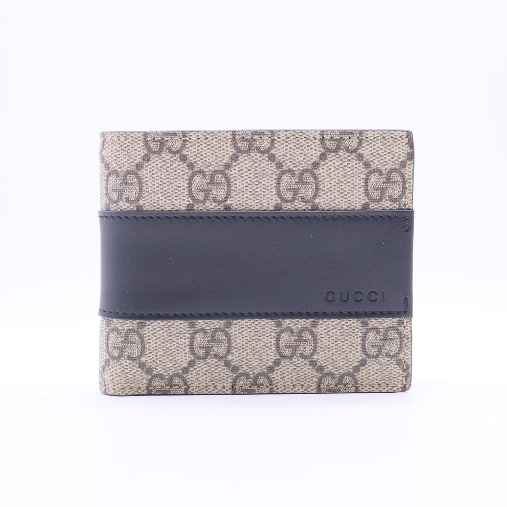 GG Supreme Monogram Wallet Black