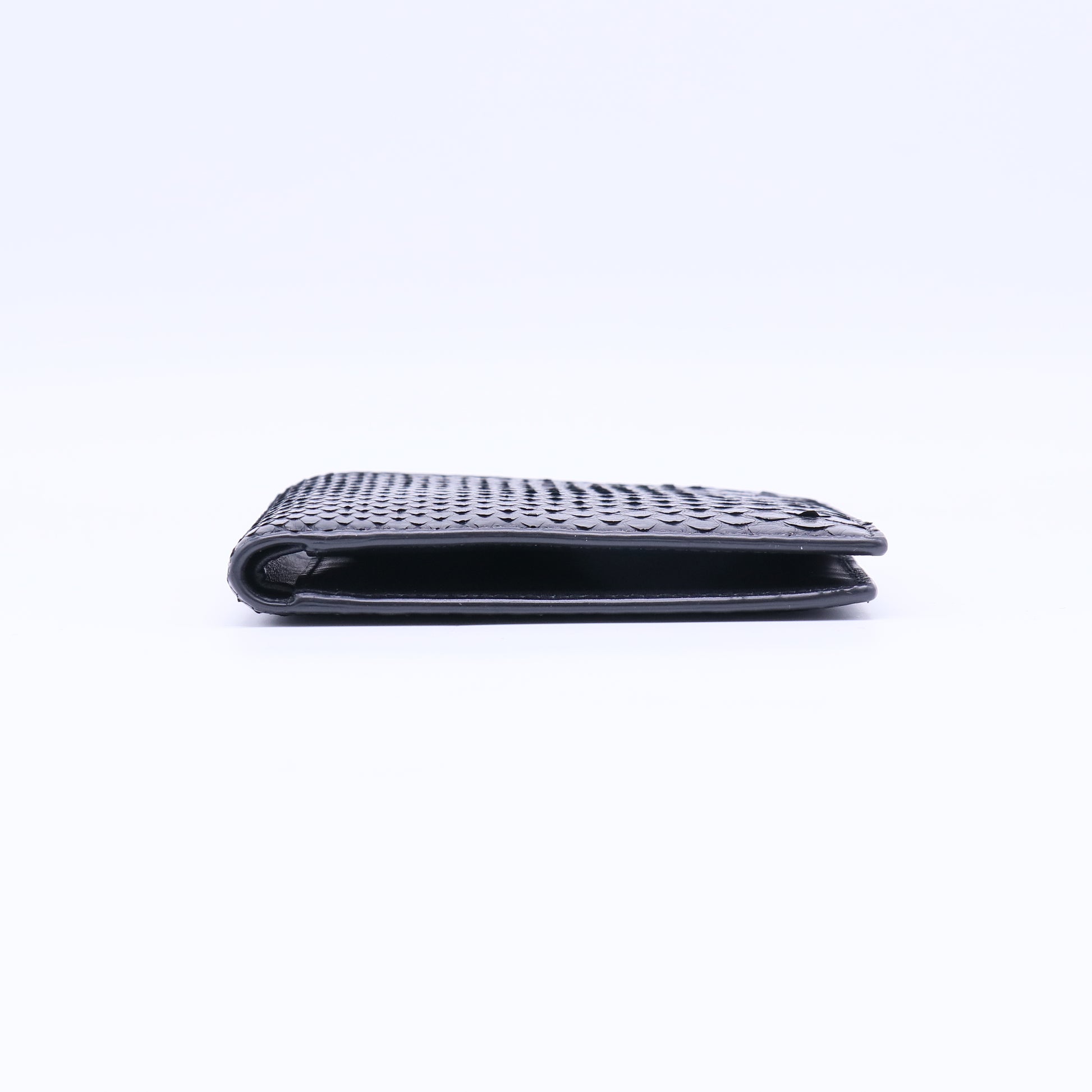 Saint Laurent Exotic Python Skin Compact Bi-Fold Wallet W21818