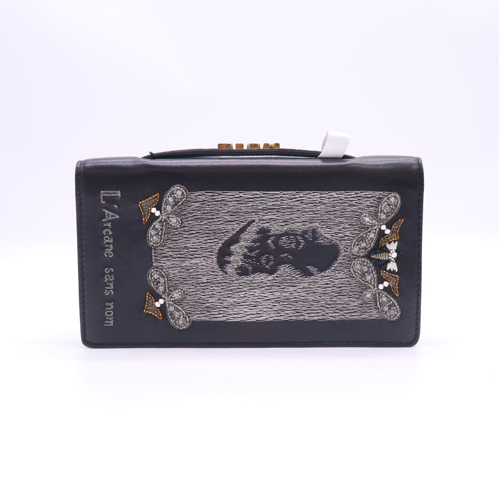 Dior Embroidered Leather Tarot Clutch Bag twins B24227