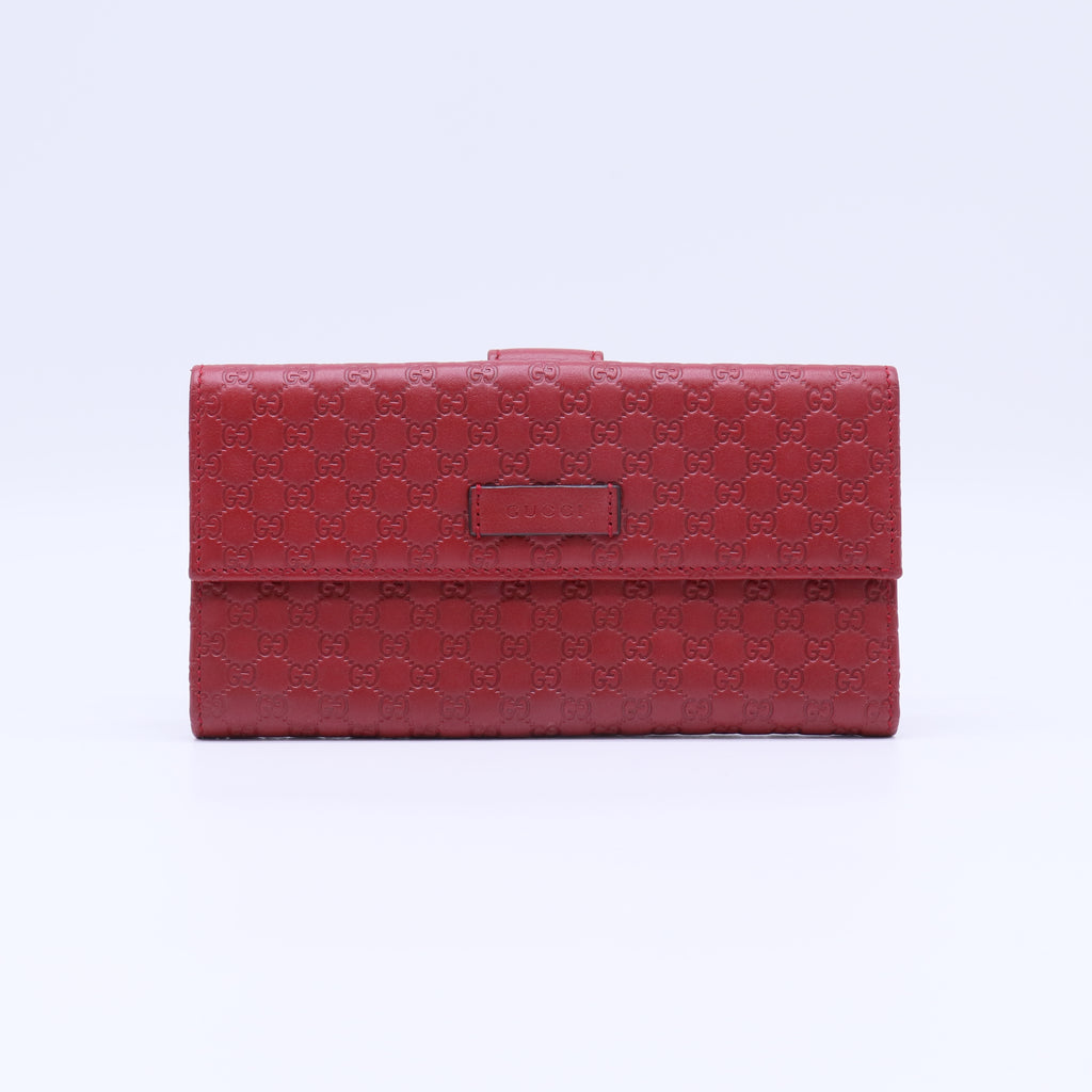 Gucci Microguccissima Leather Continental Flap Wallet W21802