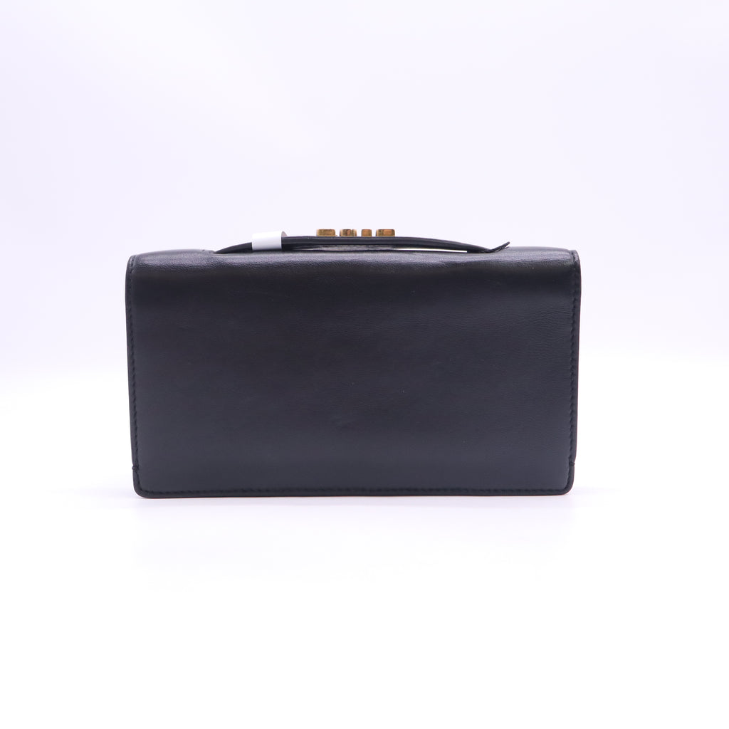Dior Embroidered Leather Tarot Clutch Bag twins B24227