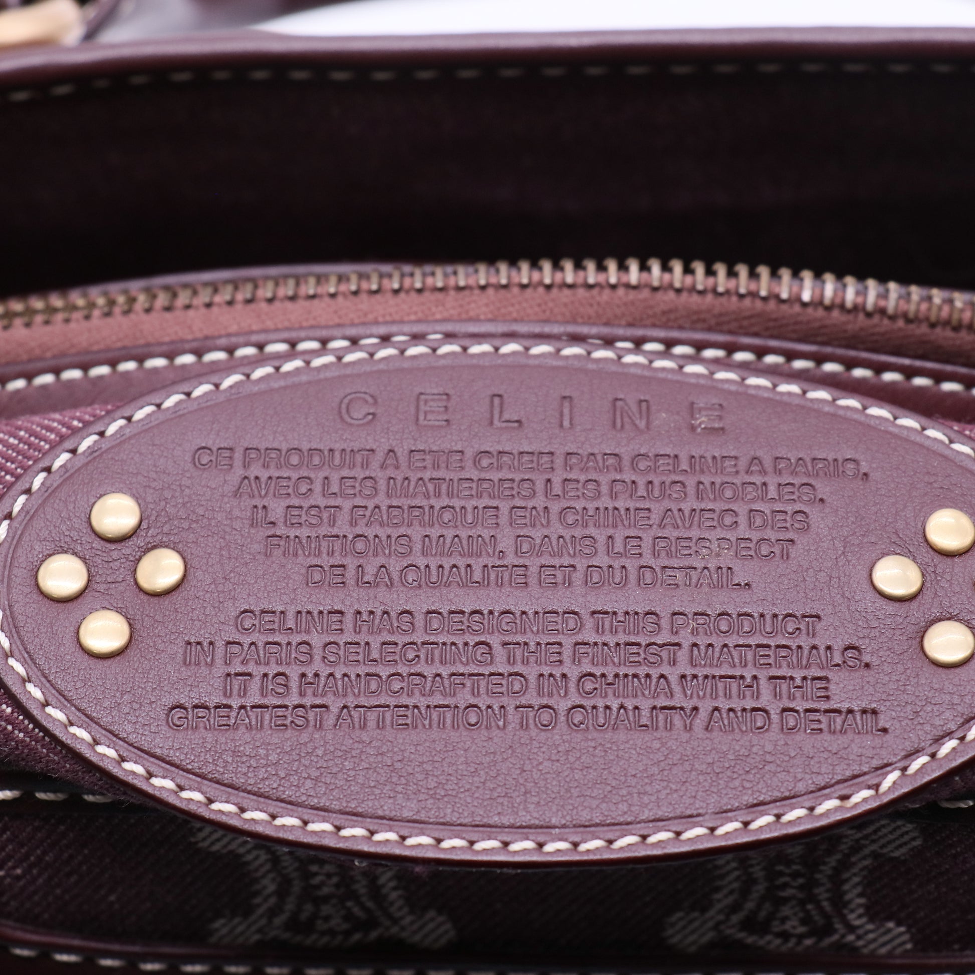 Céline Macadam Denim Boogie Handbag B21115