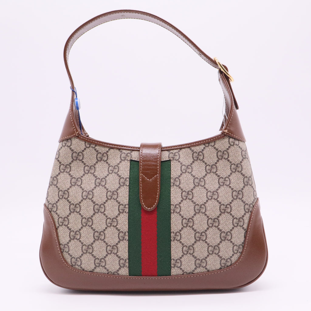 Brown Small GG Supreme Jackie 1961 Crossbody Beige Twins
