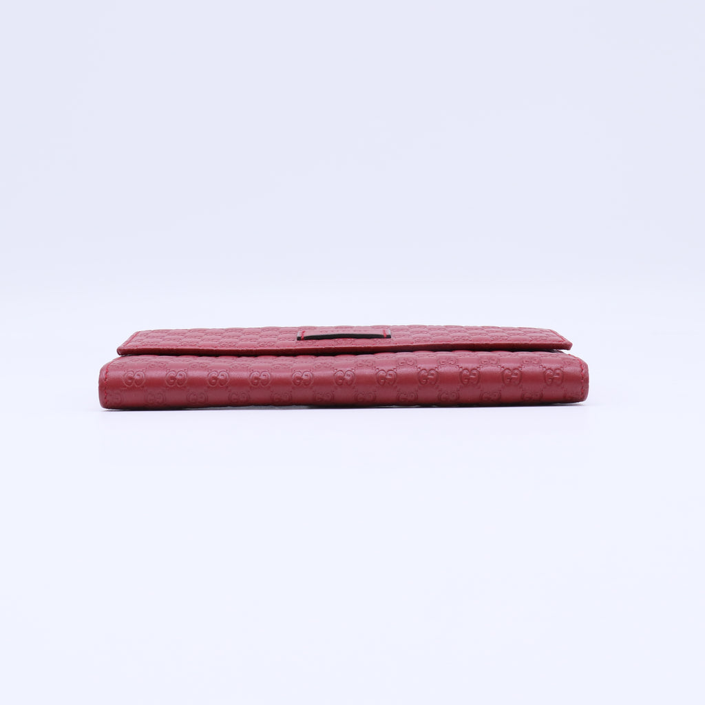 Gucci Microguccissima Leather Continental Flap Wallet W21802