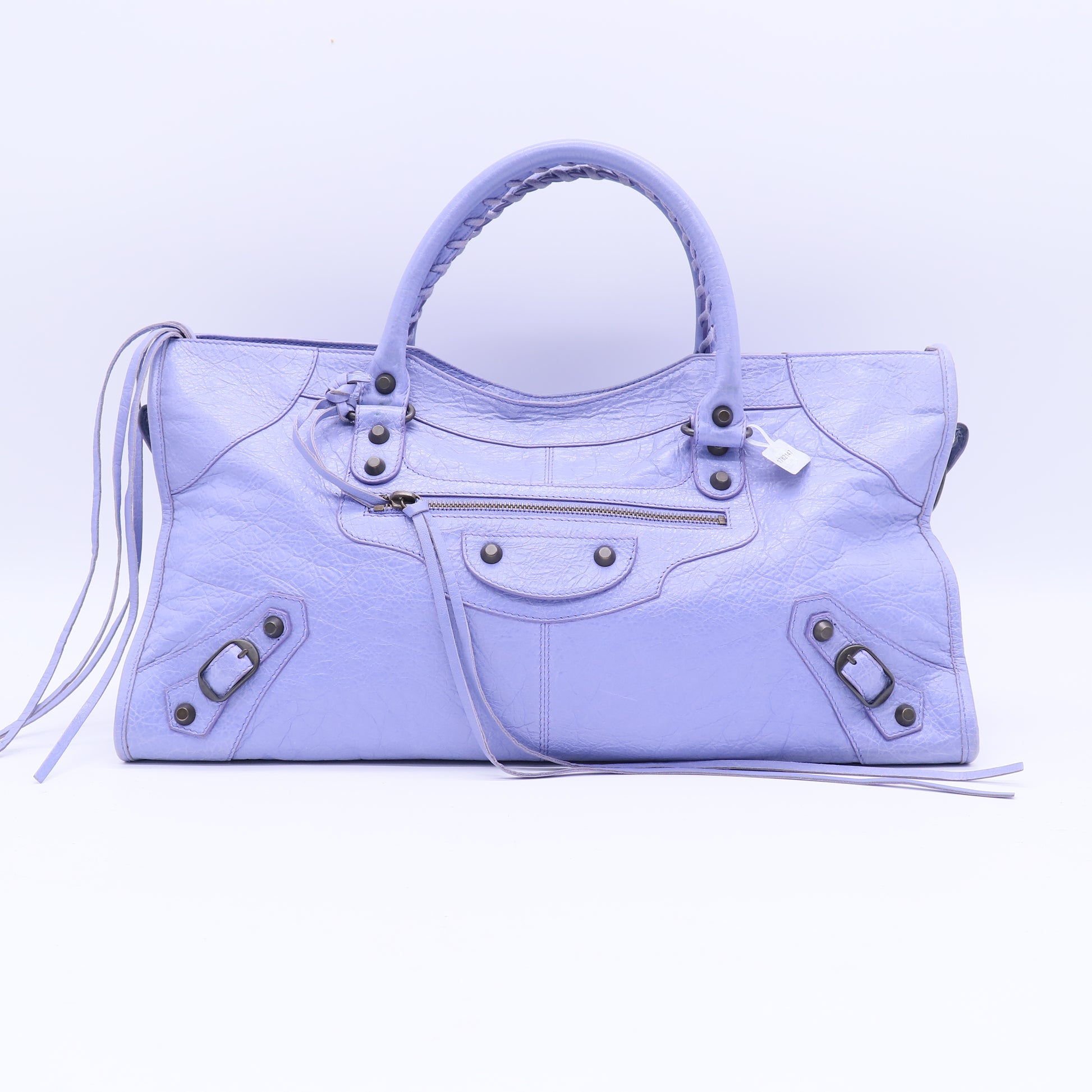 Balenciaga Glycine Lambskin Leather Motorcycle Work Bag twins LDJ3697