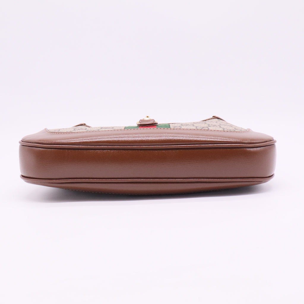 Brown Small GG Supreme Jackie 1961 Crossbody Beige Twins