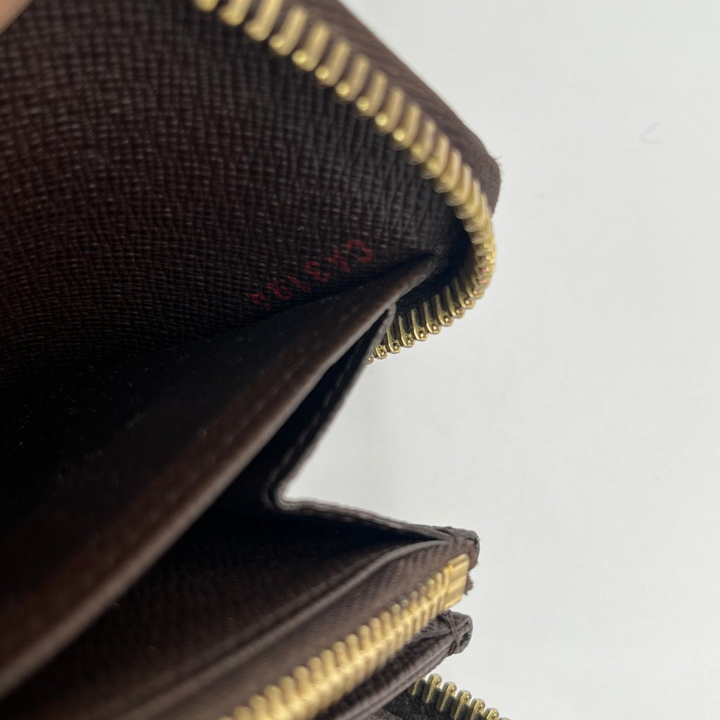 Zippy Wallet Damier Long Wallet Brown Bronze twins