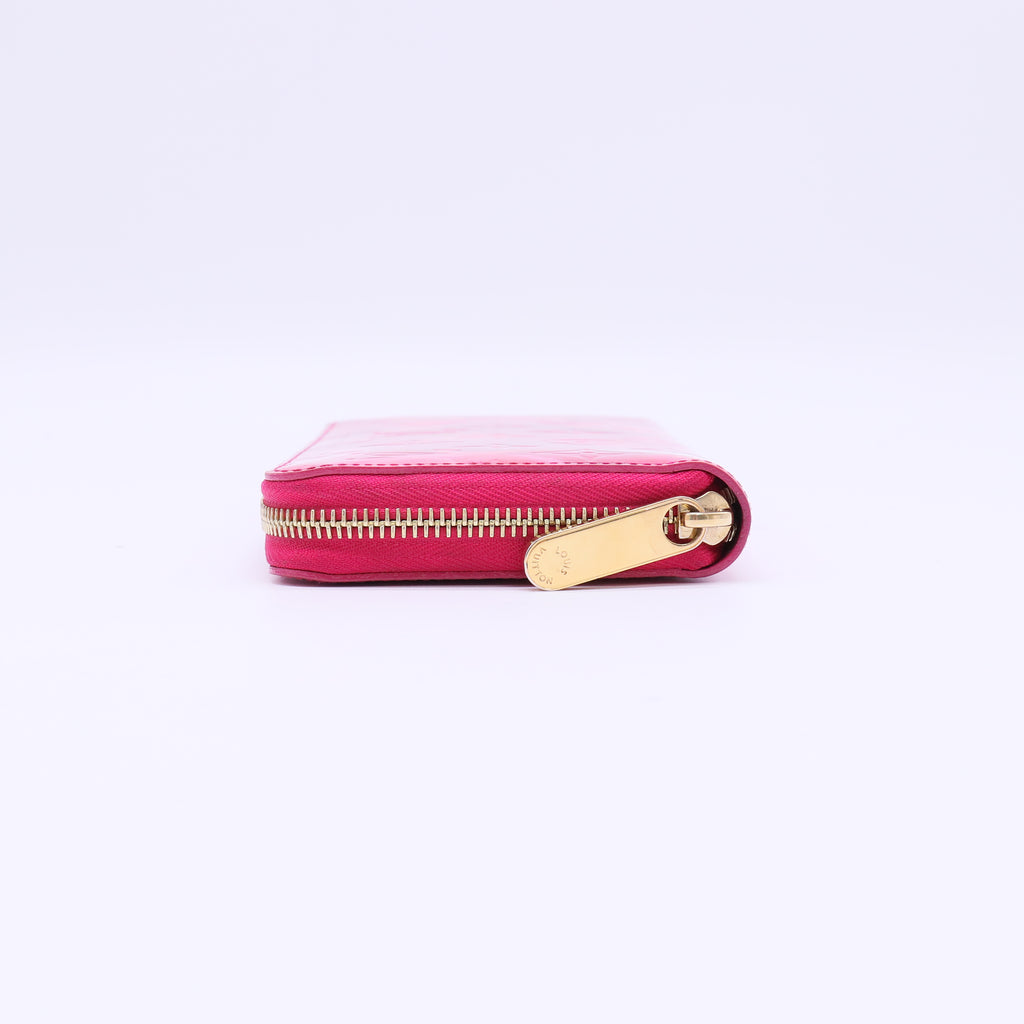 Louis Vuitton Pink Monogram Vernis Ikat Flower Zippy Continental W22119