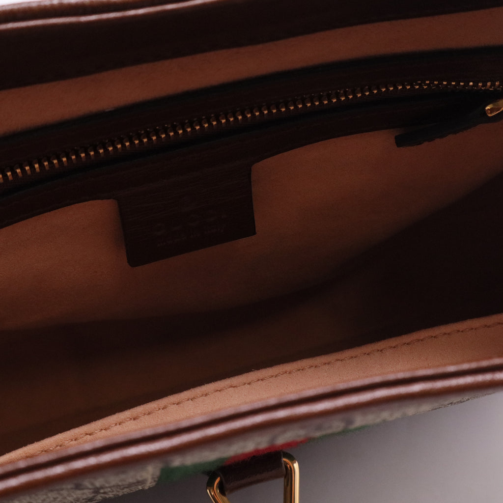 Brown Small GG Supreme Jackie 1961 Crossbody Beige Twins