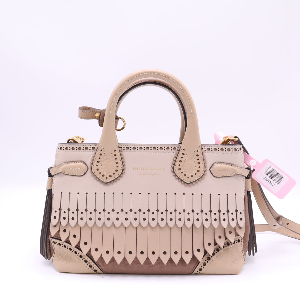 Brogue Banner Tote Fringed Leather Small Twins LDJ4557