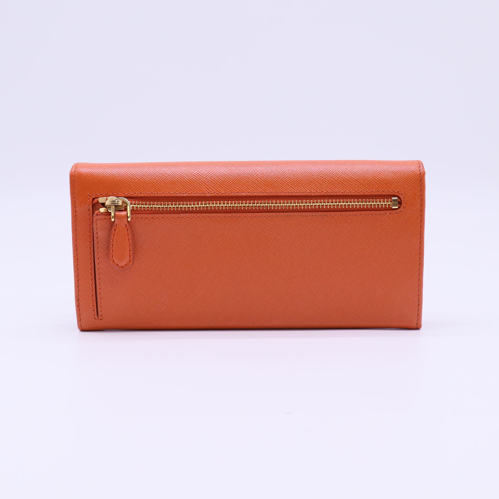 Prada Saffiano Leather Continental Flap Wallet W22026