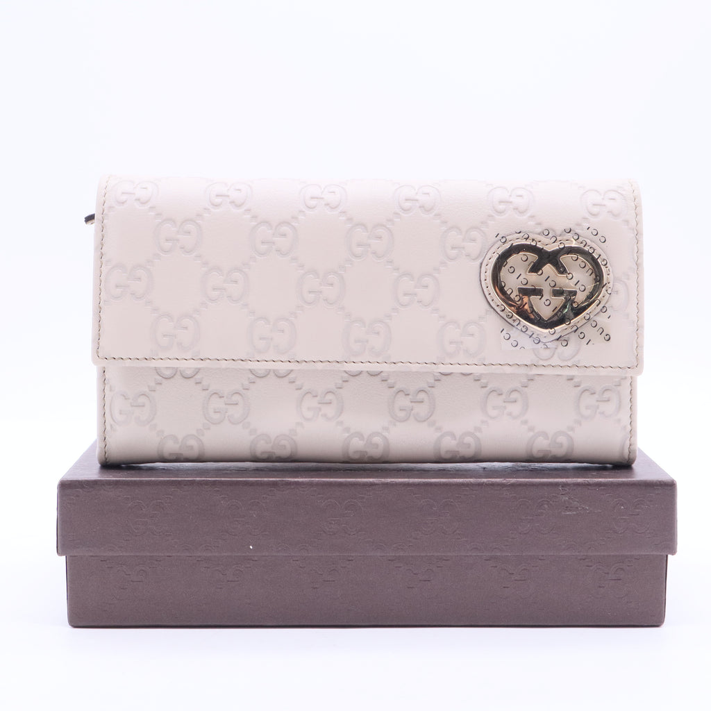 GG Signature Leather French Purse