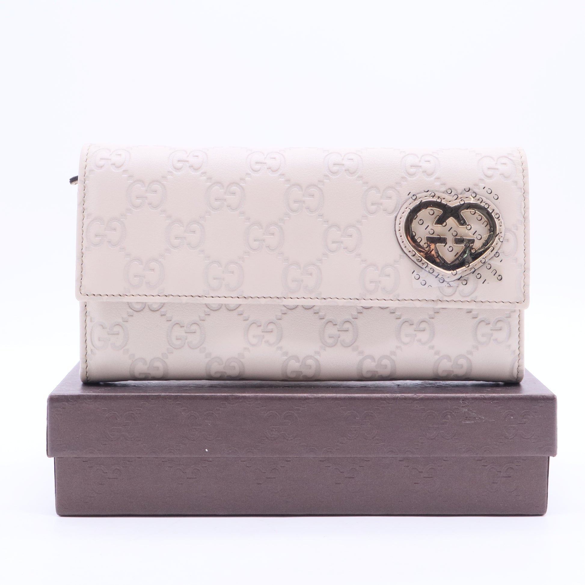 GG Signature Leather French Purse