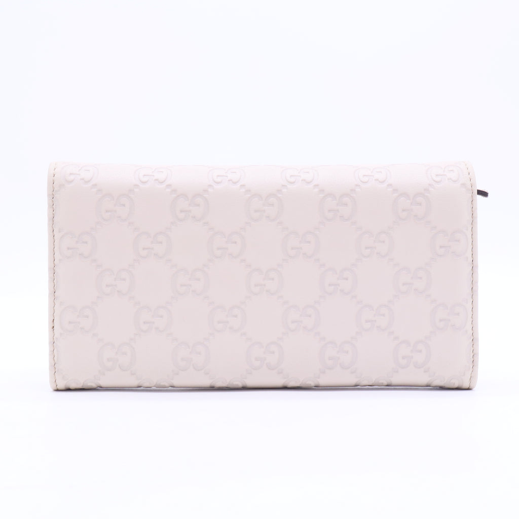 GG Signature Leather French Purse