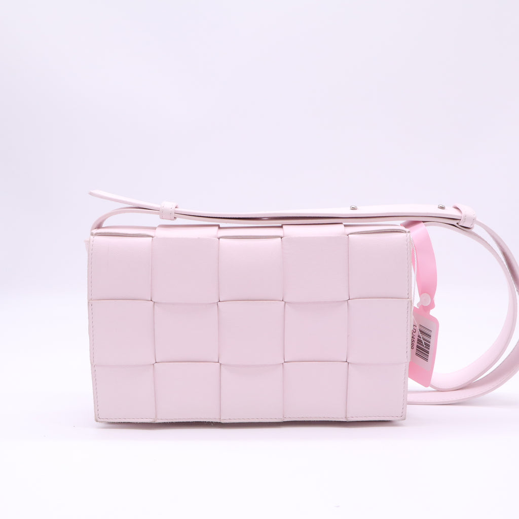 Cassette Crossbody Bag Maxi Intrecciato Leather Small Twins LDJ4599