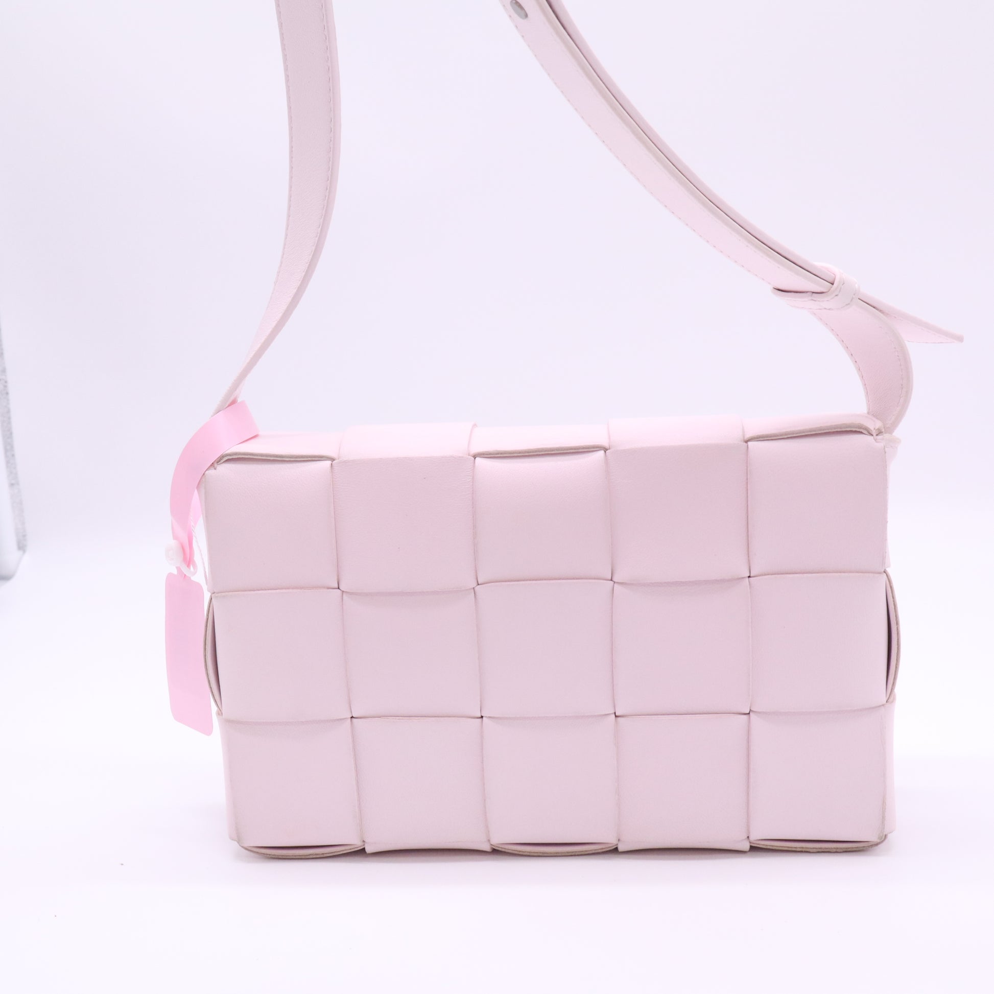 Cassette Crossbody Bag Maxi Intrecciato Leather Small Twins LDJ4599