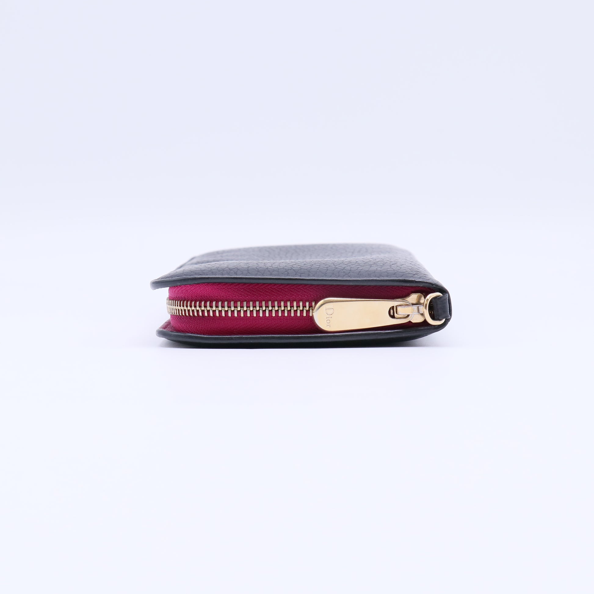 Dior Grained Leather Zip Around Wallet W21618