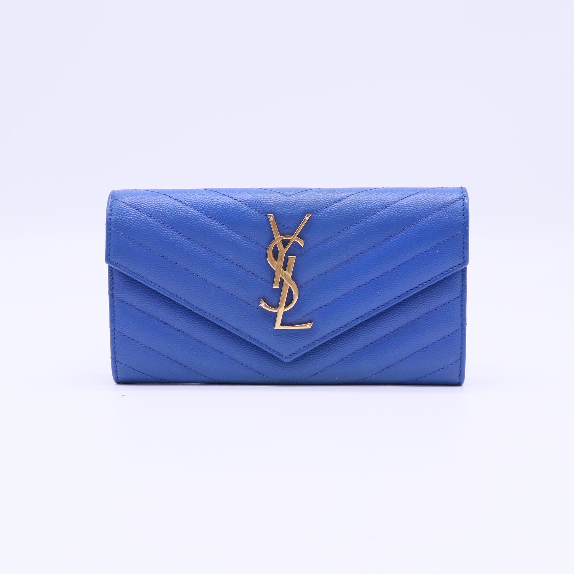 Saint Laurent Monogram Grain De Poudre Envelope Wallet W22071