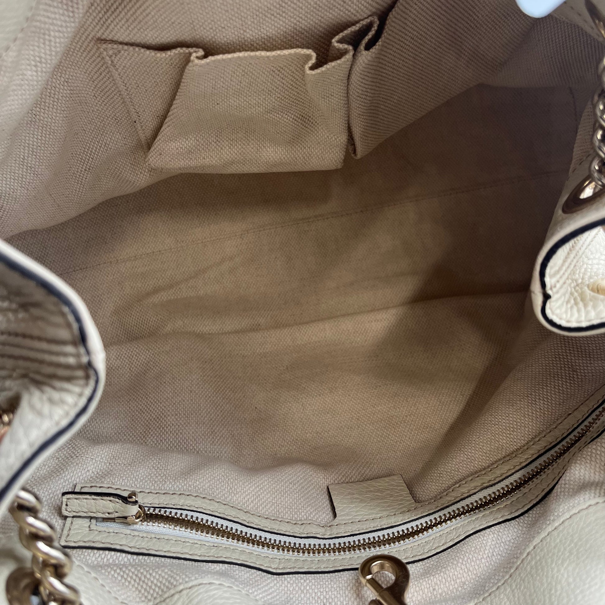 Pebbled Calfskin Medium Soho Chain Shoulder Bag