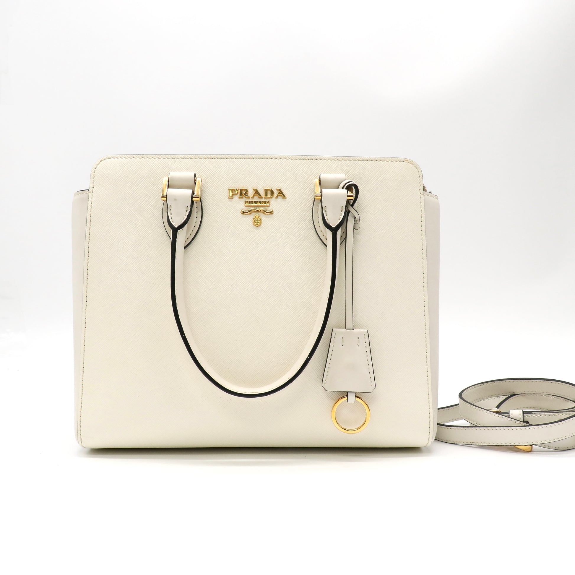 Prada Saffiano Lux Tote Bag twins LDZ590