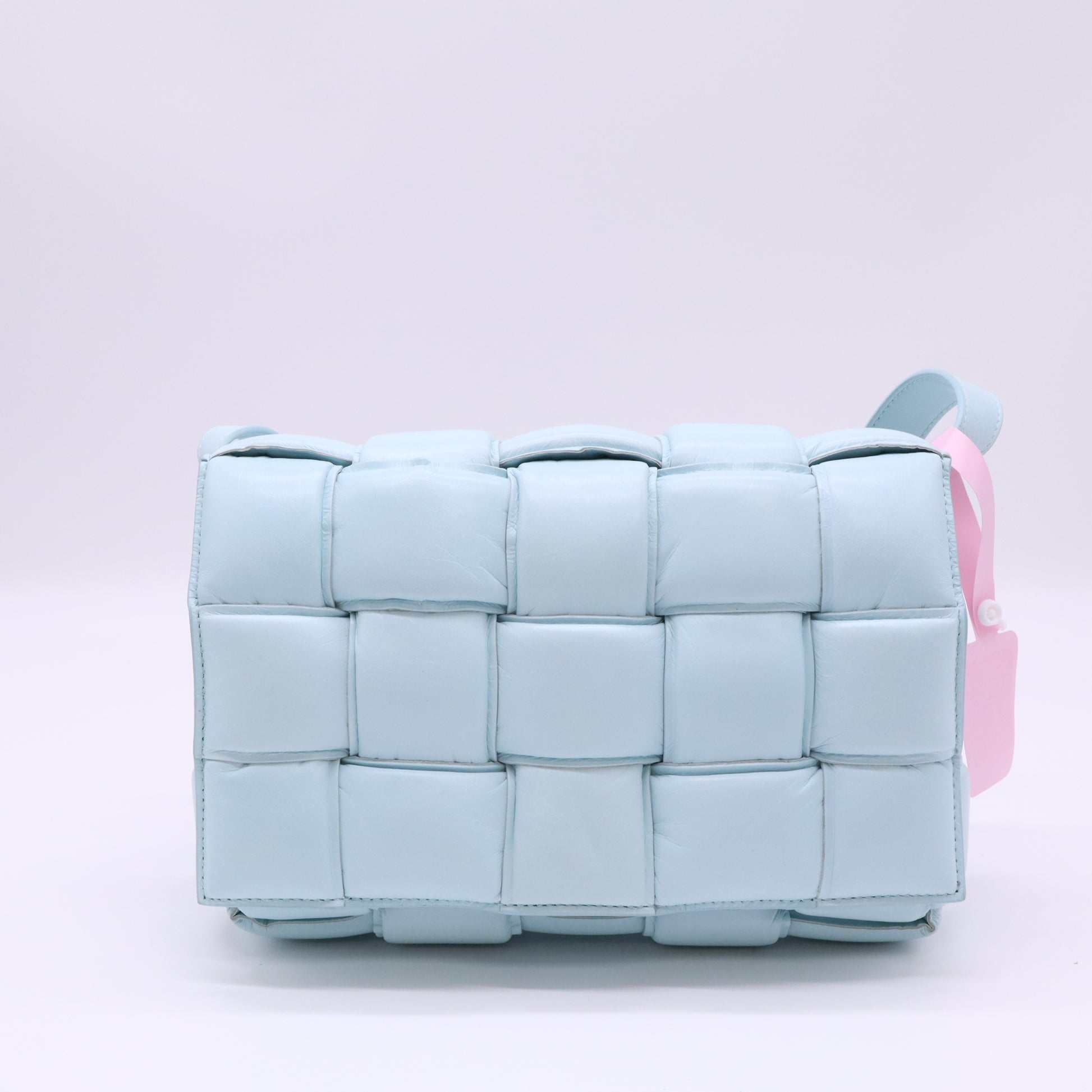 Cassette Crossbody Bag Padded Maxi Intrecciato Leather Twins LDJ4585