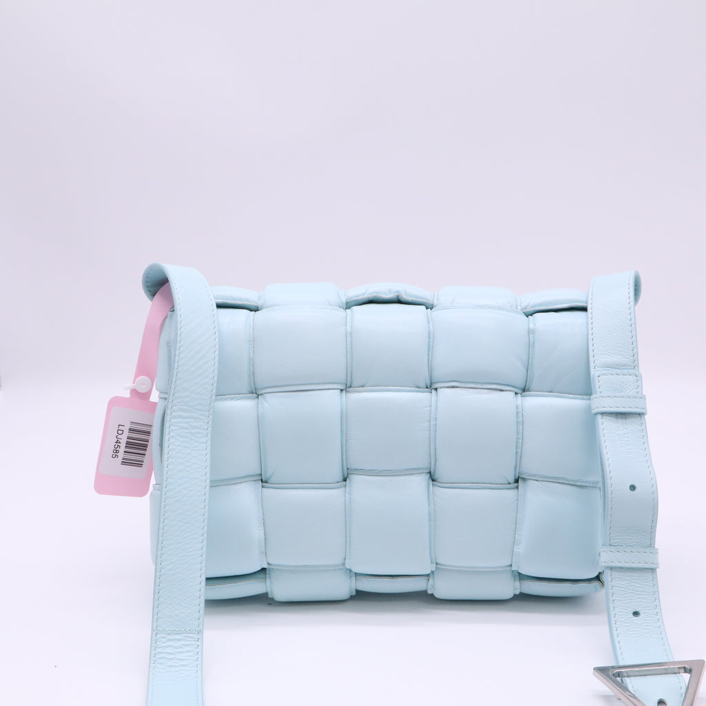 Cassette Crossbody Bag Padded Maxi Intrecciato Leather Twins LDJ4585