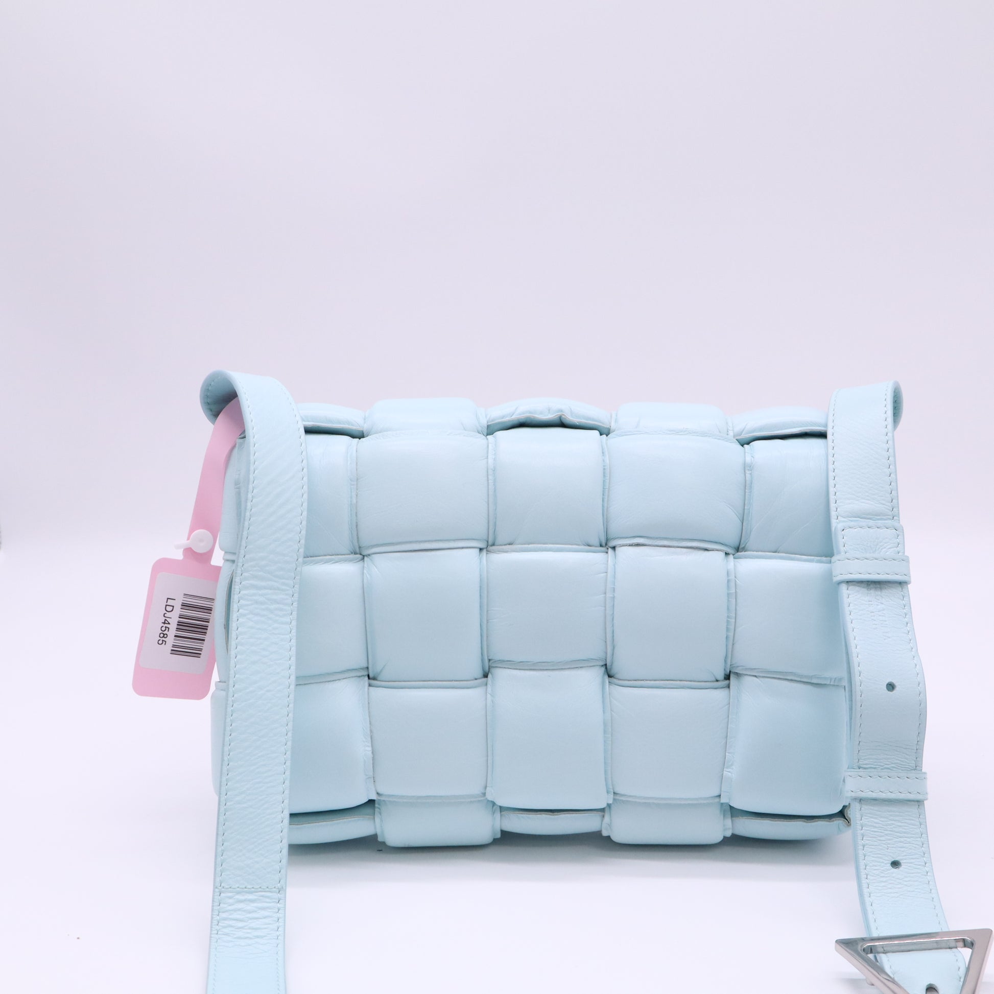Cassette Crossbody Bag Padded Maxi Intrecciato Leather Twins LDJ4585