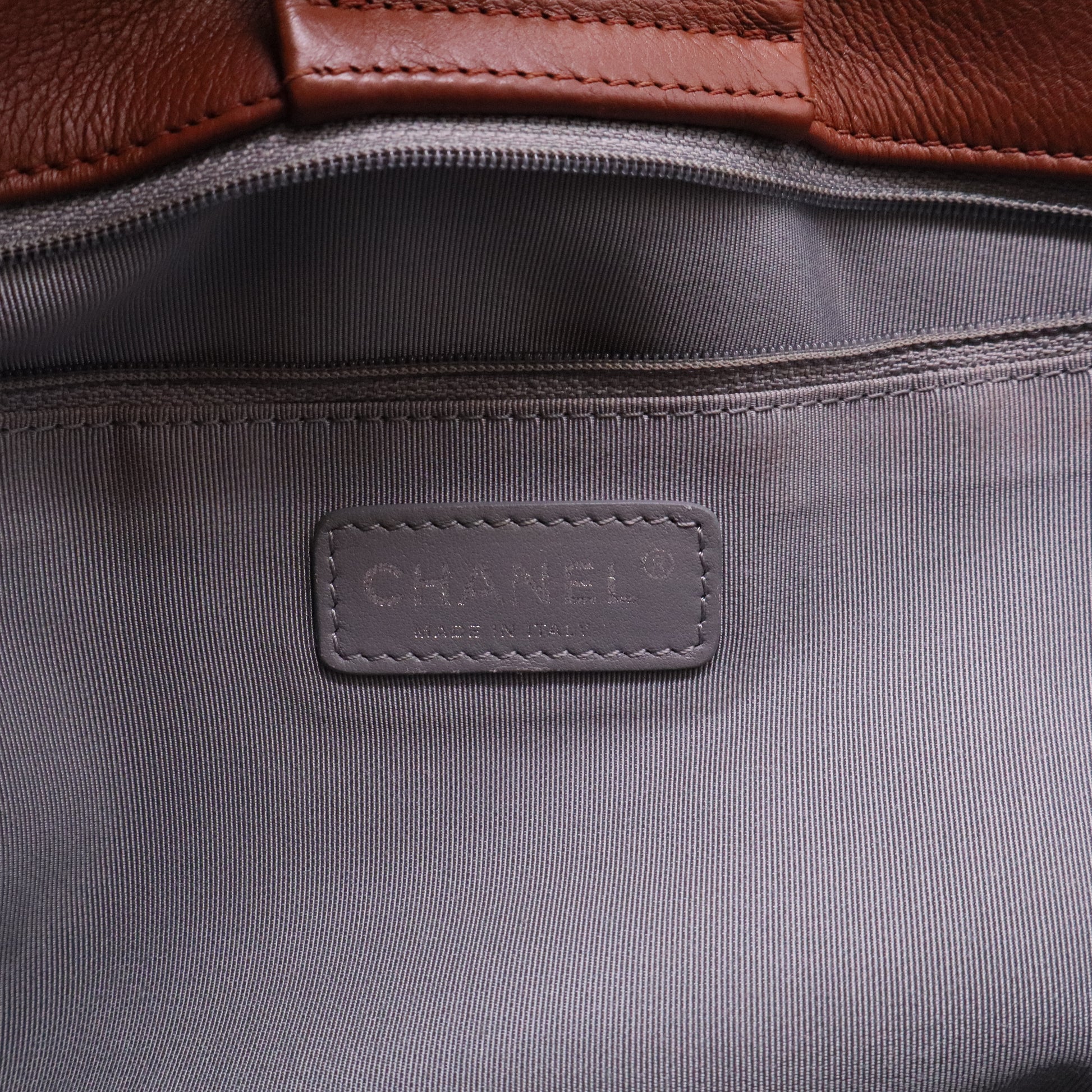 Calfskin Coco Bengal Accordion Flap Camel