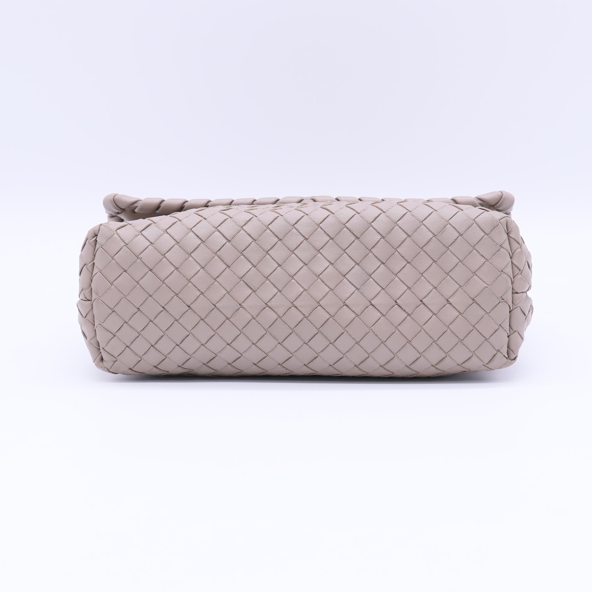 Bottega Veneta Intrecciato Beige Woven Nappa Leather Olimpia Bag twins B21634