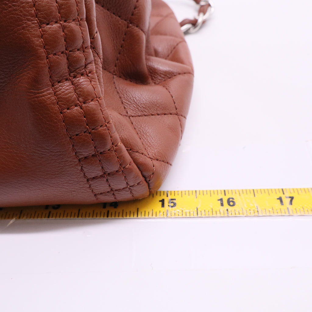 Calfskin Coco Bengal Accordion Flap Camel