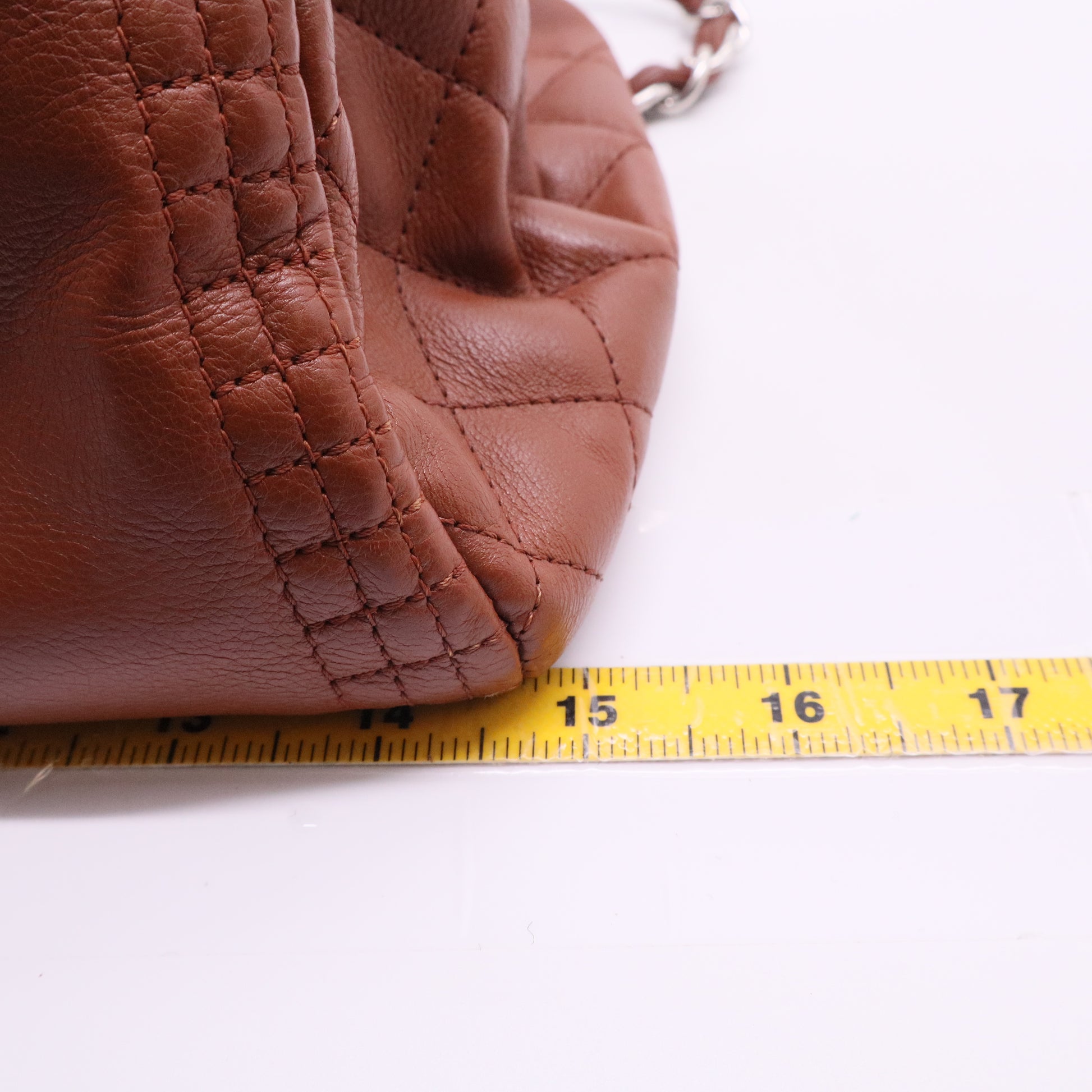 Calfskin Coco Bengal Accordion Flap Camel