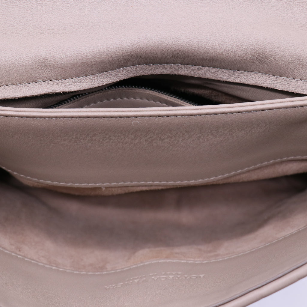 Bottega Veneta Intrecciato Beige Woven Nappa Leather Olimpia Bag twins B21634