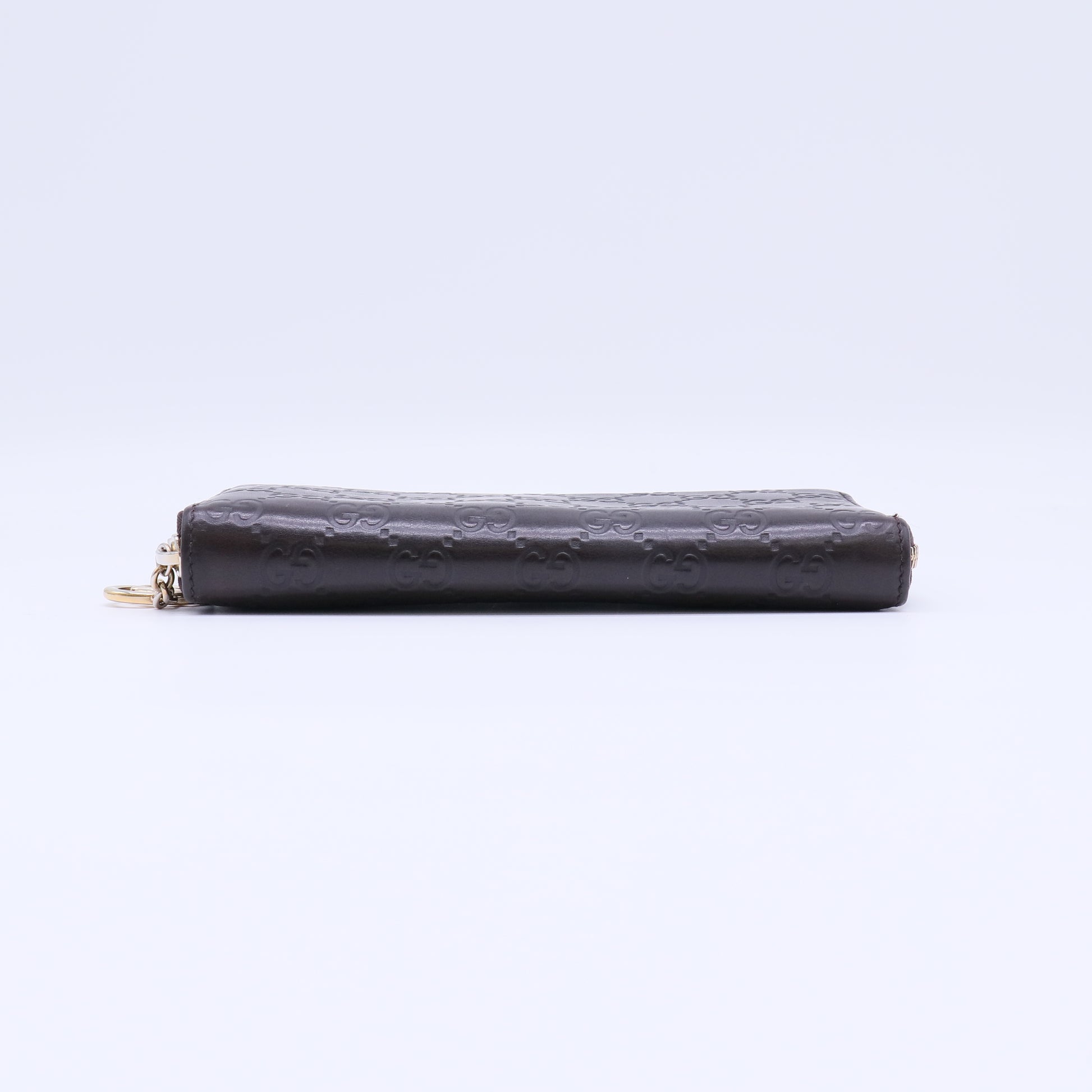 Gucci Signature Leather Zip Around Wallet W21696