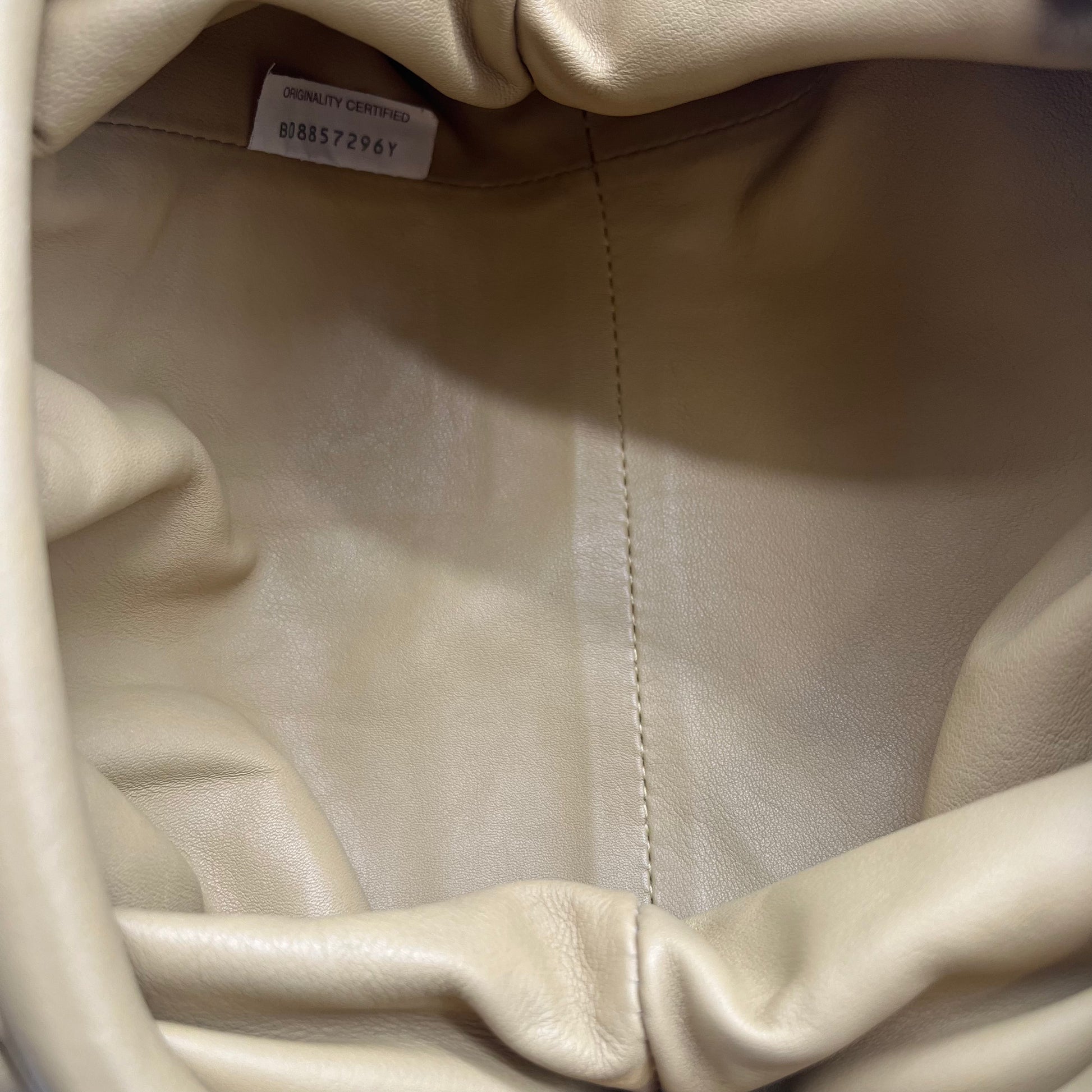 Leather Crossbody Bags The Pouch Drawstring Beige twins