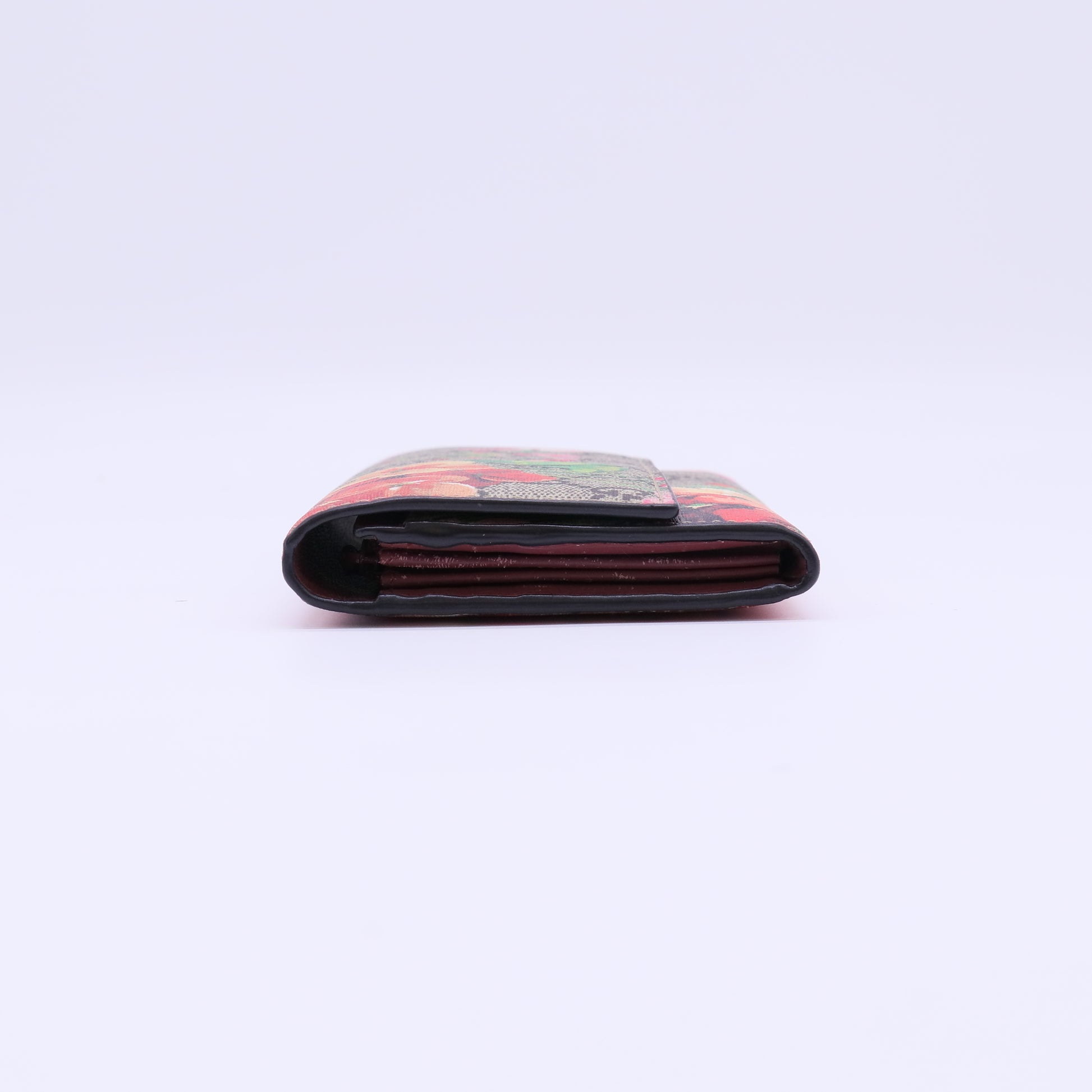Gucci GG Blooms Supreme Canvas Continental Flap Wallet W22042
