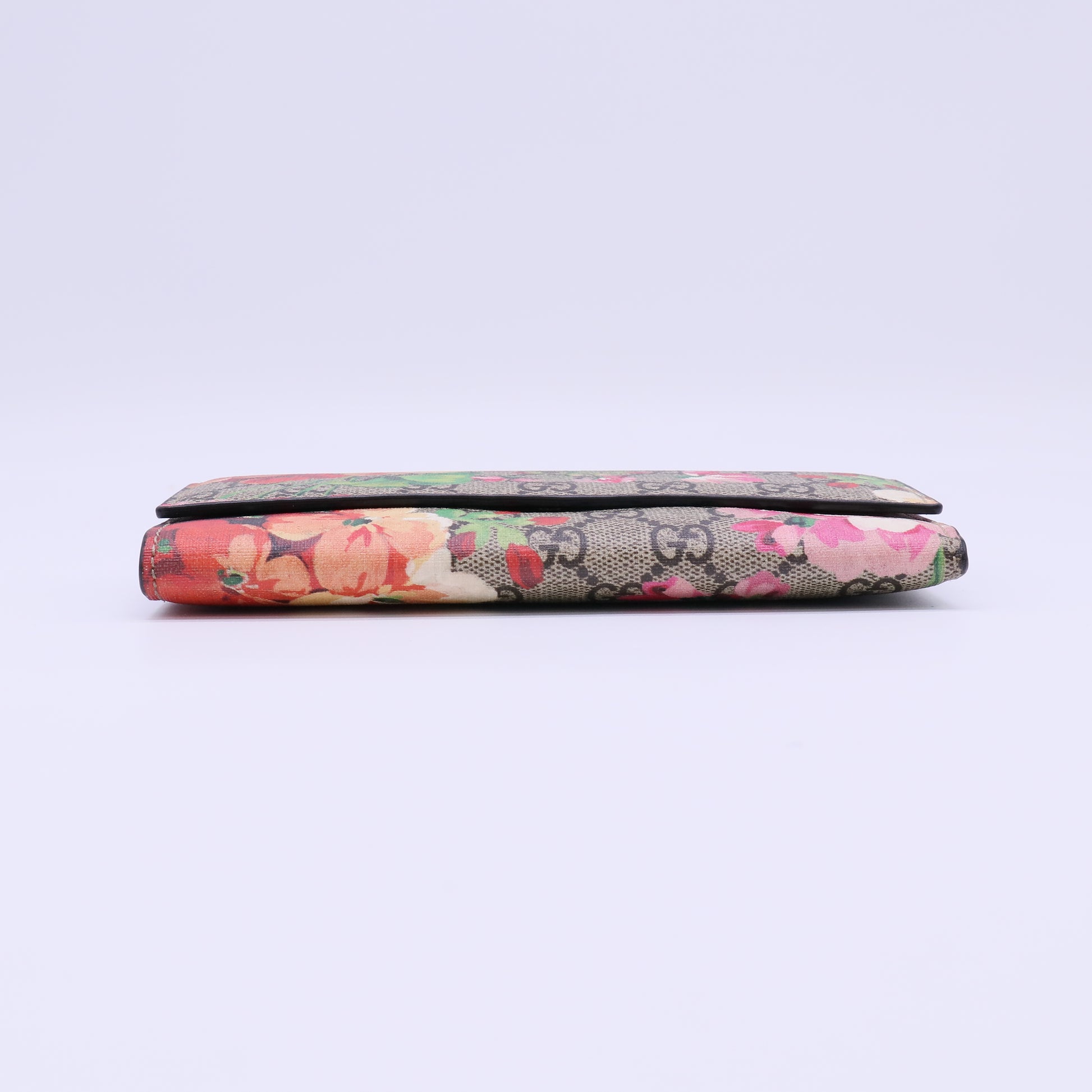 Gucci GG Blooms Supreme Canvas Continental Flap Wallet W22042
