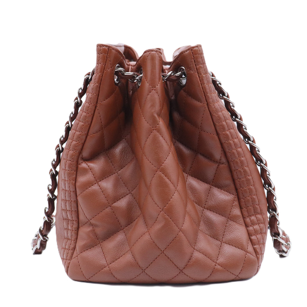 Calfskin Coco Bengal Accordion Flap Camel