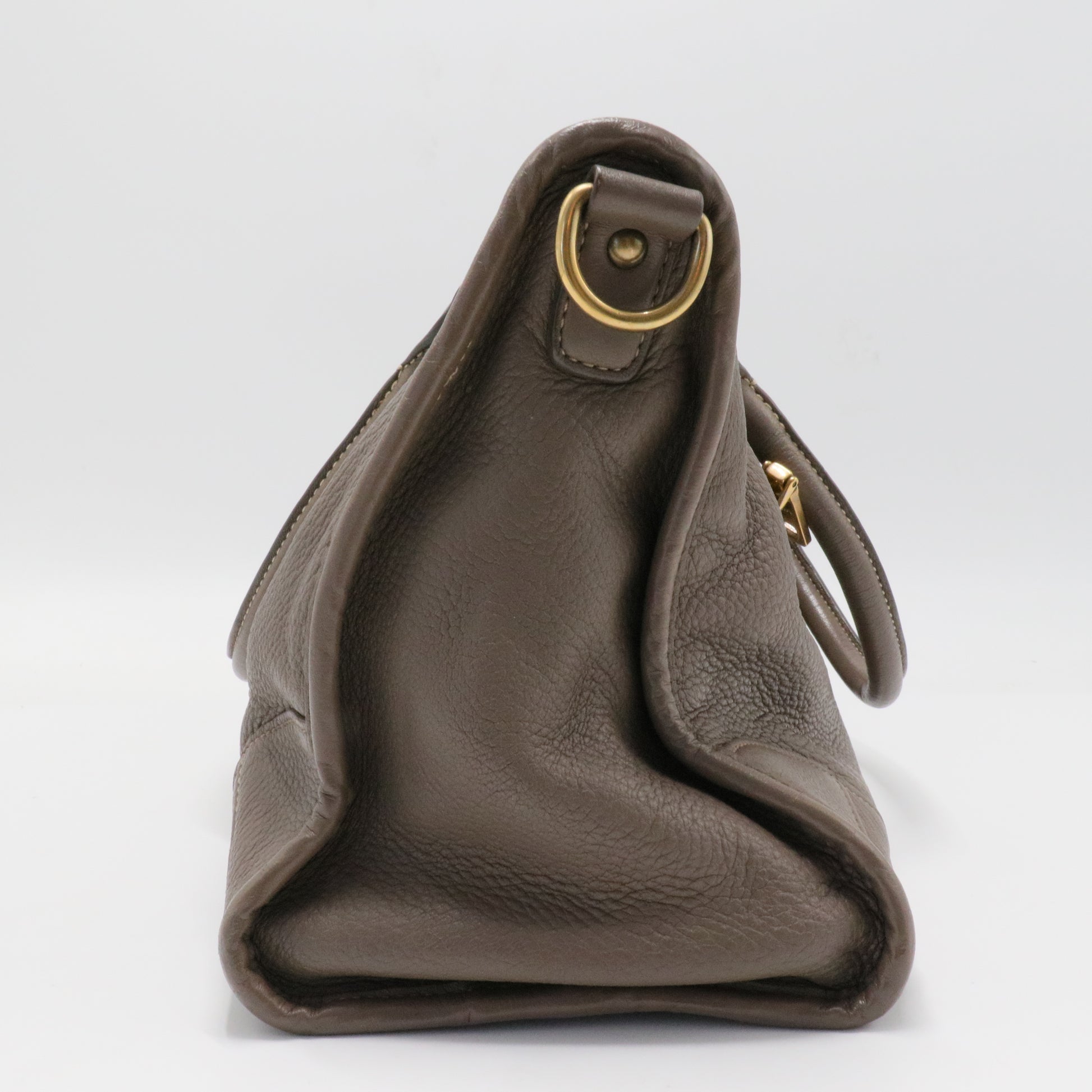 Prada Cervo Deerskin Tote Bambu
