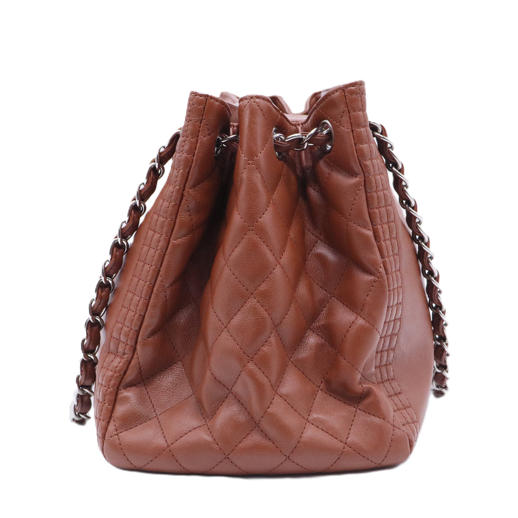 Calfskin Coco Bengal Accordion Flap Camel