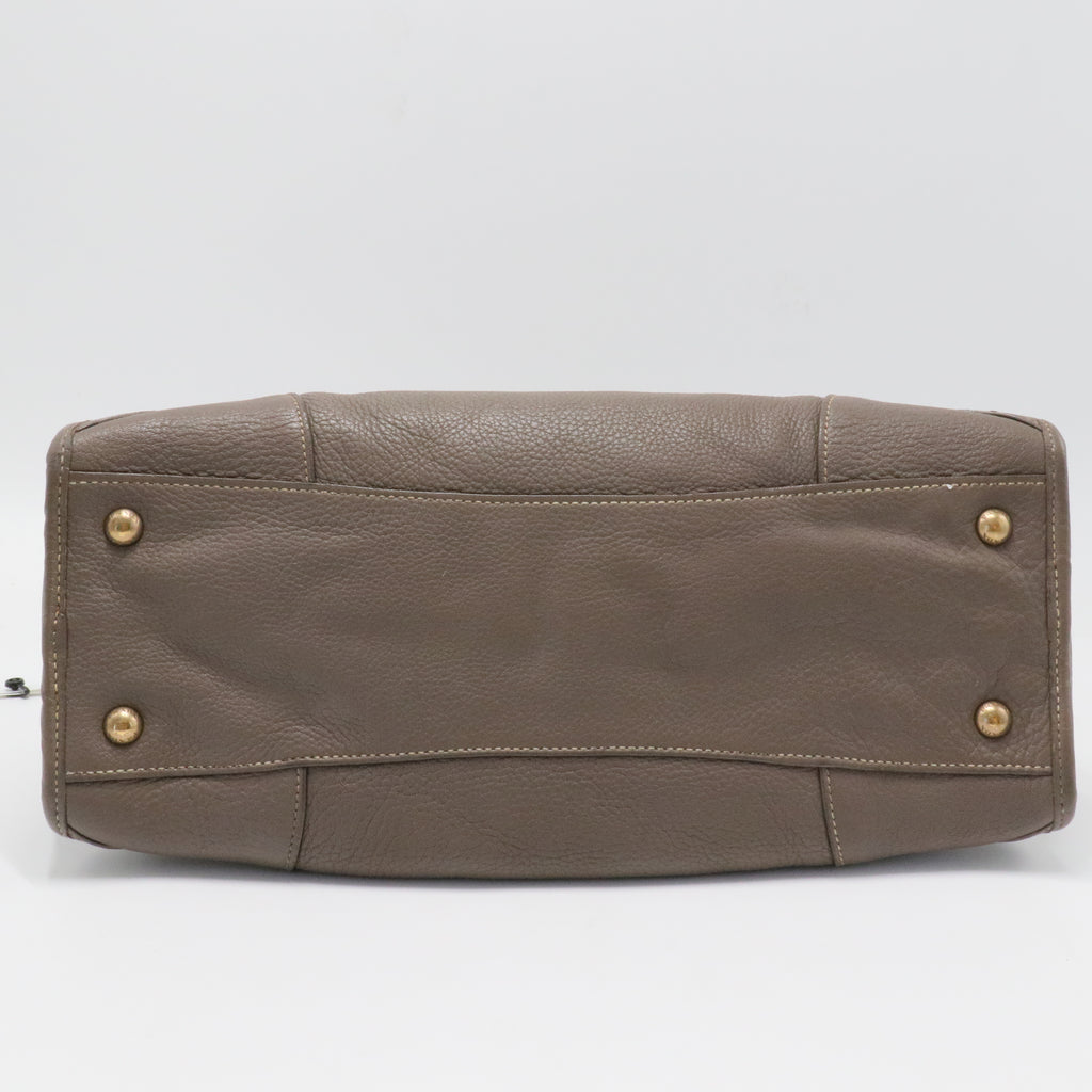 Prada Cervo Deerskin Tote Bambu
