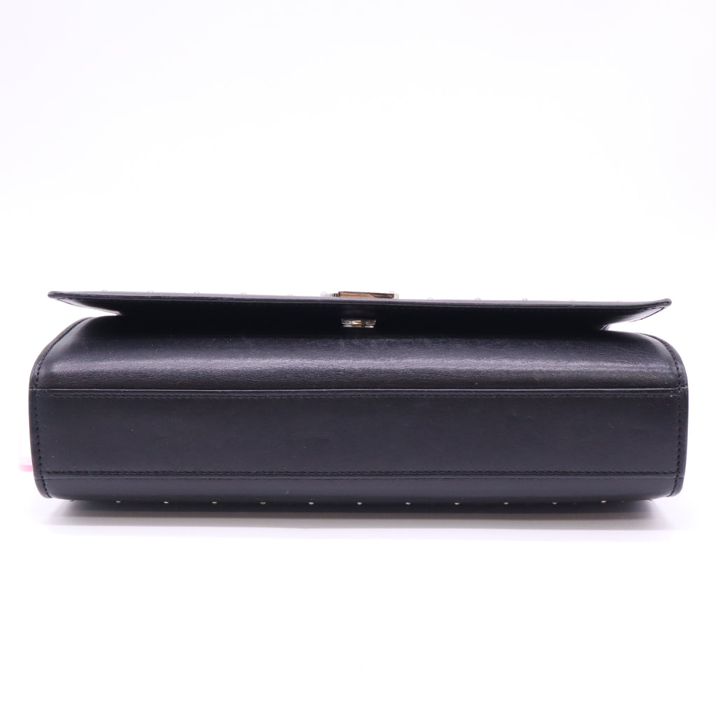 Saint Laurent Grain De Poudre Studded Medium Monogram Kate BagTwins LDJ4555