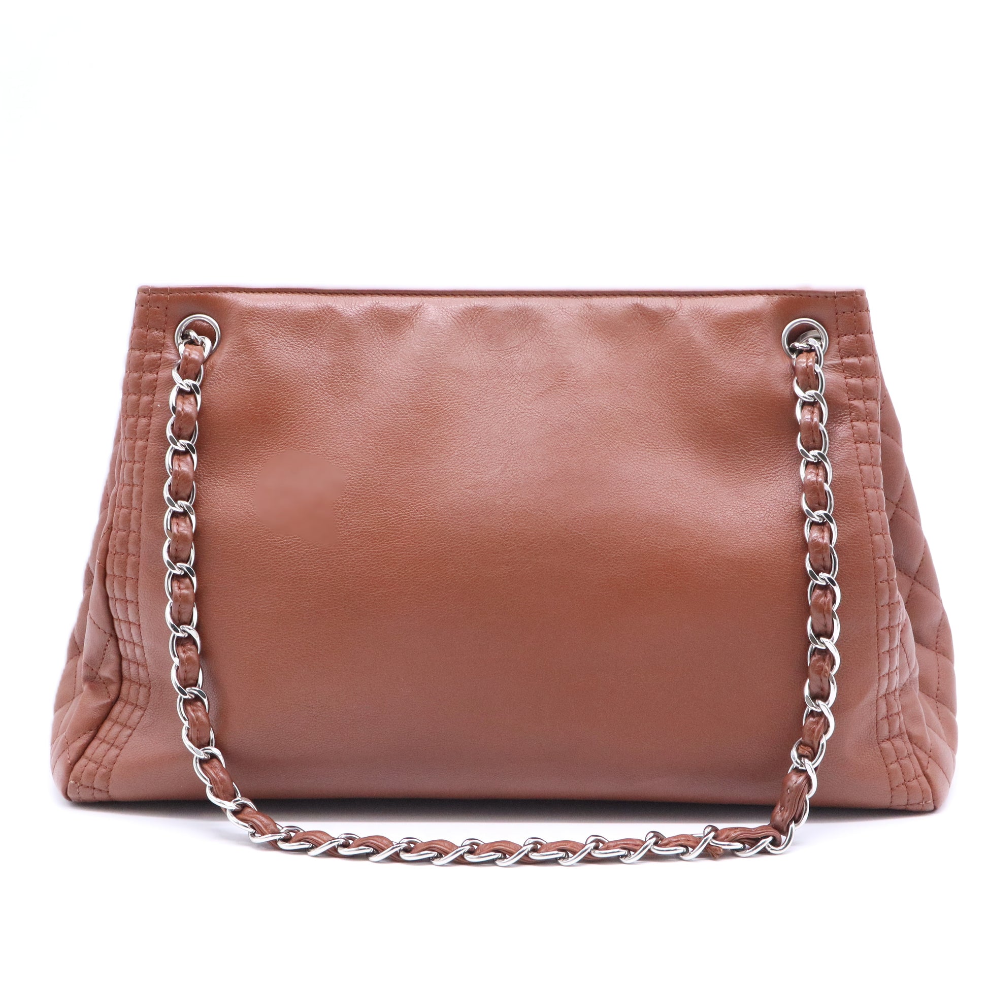 Calfskin Coco Bengal Accordion Flap Camel