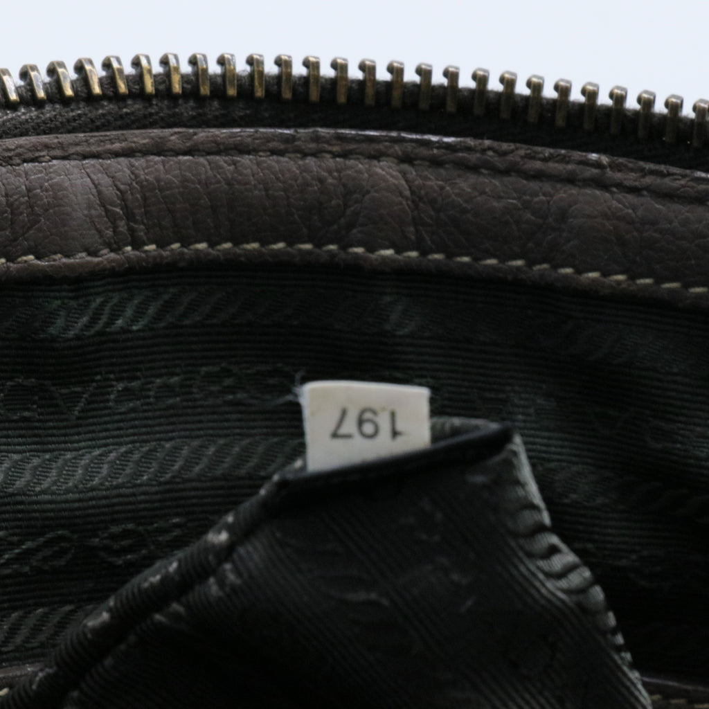 Prada Cervo Deerskin Tote Bambu