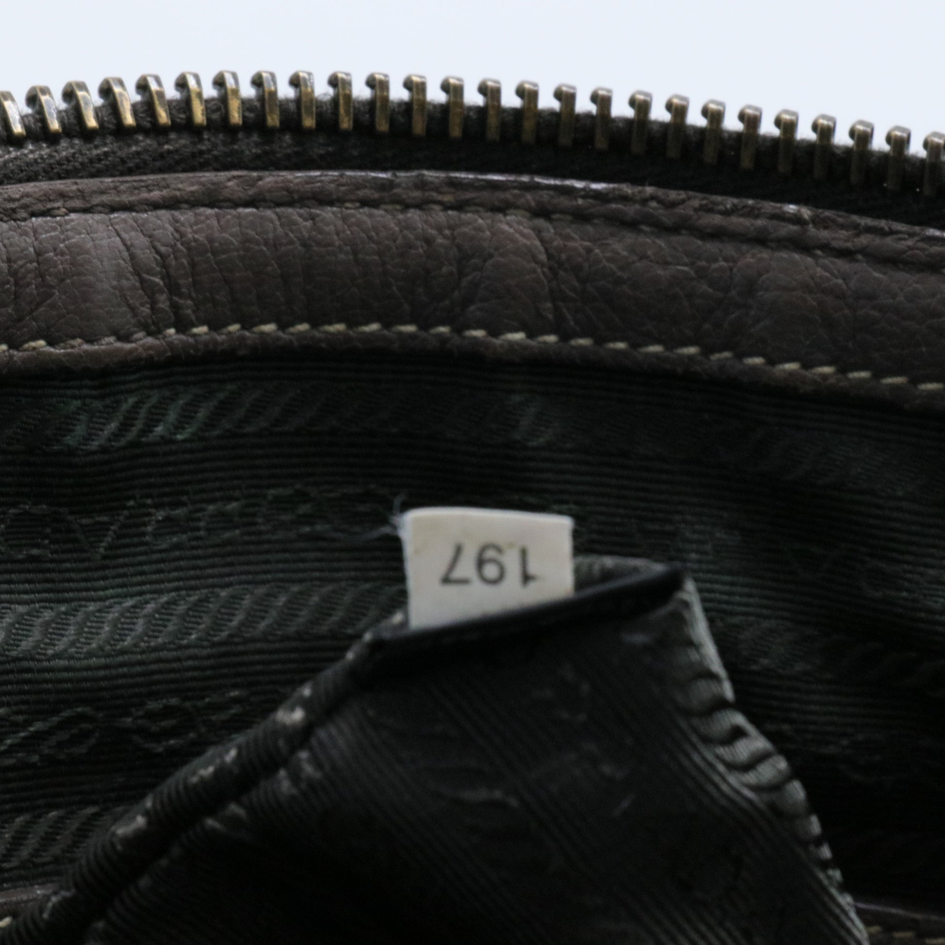 Prada Cervo Deerskin Tote Bambu