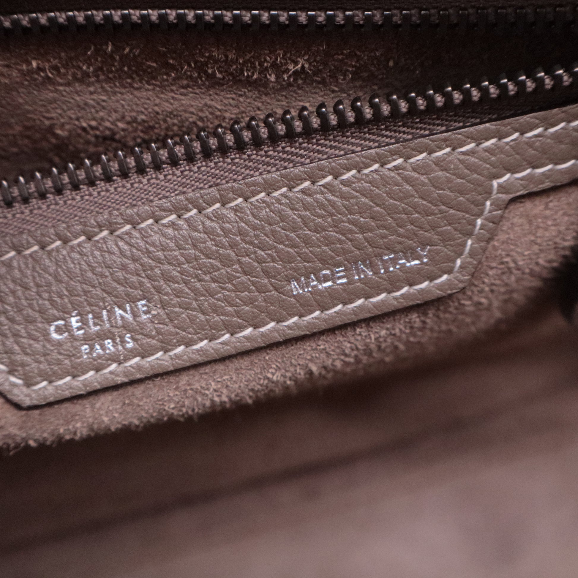 Luggage Bag Grainy Leather Micro