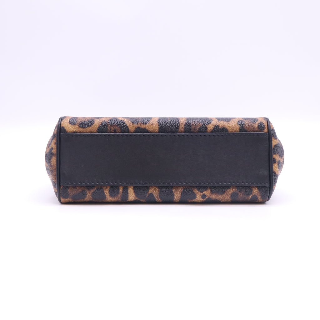 Leather Sicily Leopard Print Coated Small B24239