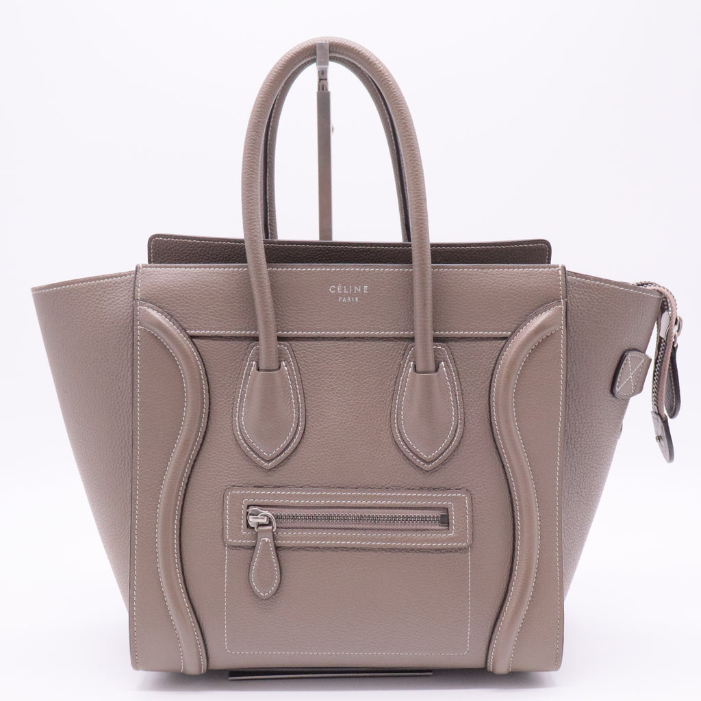 Luggage Bag Grainy Leather Micro